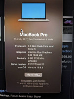 MacBook Pro 2017 13 inch