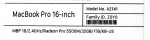 2019 MacBook Pro 16" A2141 2.4Ghz i9 32GB 1TB SSD