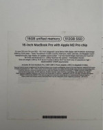 2023 macbook M2 16 inch 512 ssd 32 ram MDM