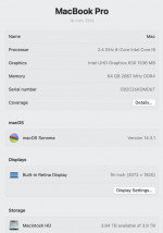 Max Specs i9 64GB 4TB 8GB 16-inch Apple MacBook Pro Intel MacWin 10
