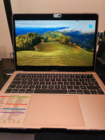 Macbook Air 2018 Rose gold French + covers