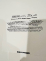 Macbook Air 15inch M2 Chip 8Gb Memory 512Gb SSD Silver New Sealed