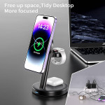 Magnetic Wireless Charging Station for Apple Series,15W 3-in-1 Standar