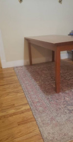 Wood dining table