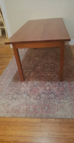 Wood dining table