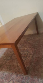 Wood dining table