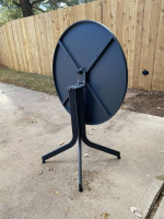 Crate & Barrel Lanai 32" round flip-top outdoor bistro table