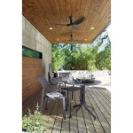 Crate & Barrel Lanai 32" round flip-top outdoor bistro table