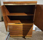 Armoire with table