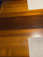 Large wood dining room table