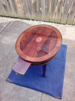 Hekman Inlaid Mahogany End Table