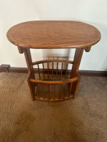 2-Tier Wood End Table