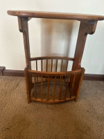 2-Tier Wood End Table