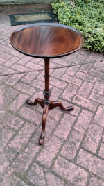 Inlaid Mahogany Candlestick Table