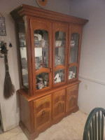 Dining table, China cabinet
