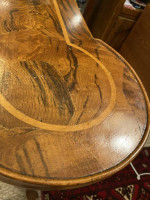 Game/Card Table-Dining-Exotic Woods Inlaid-33" Sq-Sturdy Accent-Entry