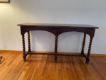 Henredon Barley Twist Console Sofa Table