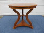 Large Ethan Allen Tripod Base Side Table