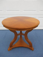 Large Ethan Allen Tripod Base Side Table