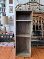 Yak About It Extra Tall 3-shelf Nightstand End Table - Rustic