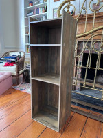 Yak About It Extra Tall 3-shelf Nightstand End Table - Rustic