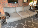 Arhaus Wyatt Collection Outdoor Sofa & Coffee Table Cost Over $2000