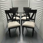 LIKE NEW Set of 6 Findley Dining Table Chairs - Gray/Brown