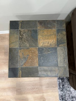 Slate & metal coffee table and end table