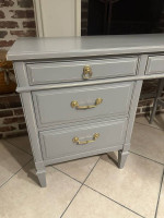 Absolutely Stunning Refinished Impresa Kent Coffey Desk / Vanity / Night Table