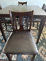 High top dining table with 4 chairs