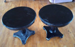 Solid Wood Round End Table Set