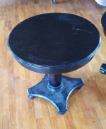 Solid Wood Round End Table Set