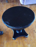 Solid Wood Round End Table Set