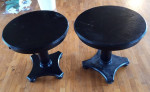 Solid Wood Round End Table Set