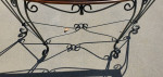 wrought Iron frame sofa table