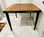 Mid-Century Modern MCM Wood Folding Dining Table Compact Kitchen Bistro Apartmen