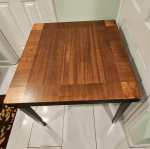 Mid-Century Modern MCM Wood Folding Dining Table Compact Kitchen Bistro Apartmen