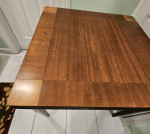 Mid-Century Modern MCM Wood Folding Dining Table Compact Kitchen Bistro Apartmen