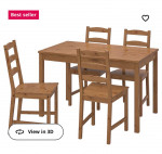 Ikea Kitchen Table + four chairs JOKKMOKK $50