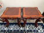Solid Wood Top End Table - Set of 2