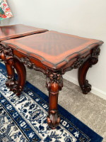 Solid Wood Top End Table - Set of 2