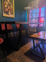 GORGEOUS Wood and Resin Dining Table and Bench