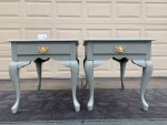 Bassett Furniture 2 Pc Solid Wood Matching Nightstand/Side Table Set
