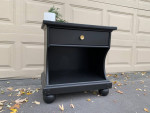 Drexel Furniture Solid Wood Single Drawer Nightstand Side Table