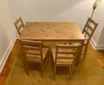 Ikea JOKKMOKK Table and 4 chairs