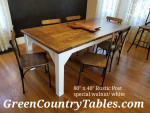 Rustic crafted farm table dining table