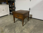 Solid Wood End Table With Drawer