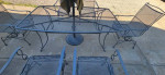 Homecrest Patio Square Table & (6) High-Back Spring Chairs............
