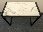 Elegant Faux Marble Metal Breakfast Dining Table - Perfect for Apartments!!!