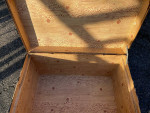 Antique Rustic Trunk Chest Storage / Beautiful Rustic Coffee Table